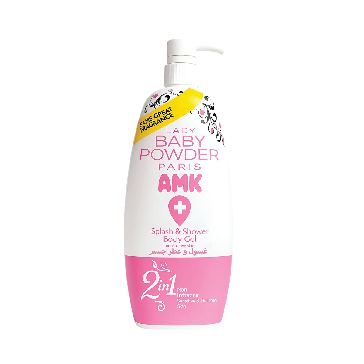 AMK Lady Baby Powder Splash & Shower Body Gel 800ml